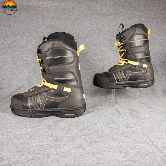 Vans Off The Wall Hi-Standard Snowboard Boots Black Yellow Lace-Up Women's Sz 9 - Picture 4 of 16